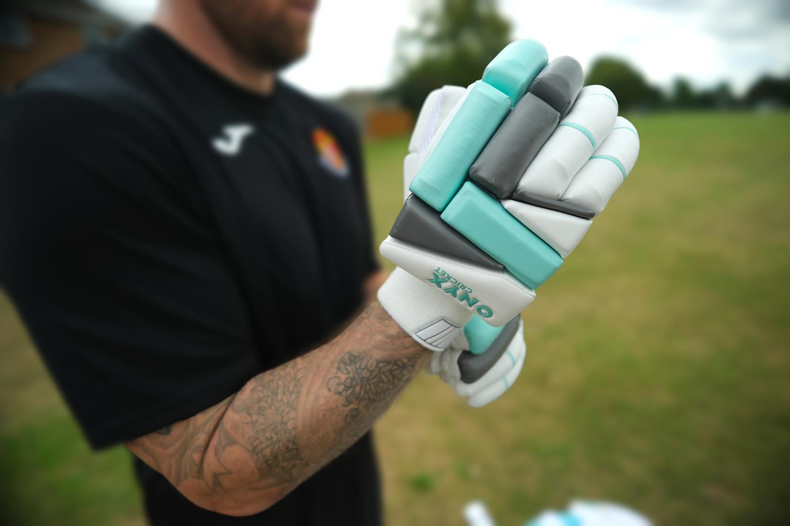 Man wearing onyx glove